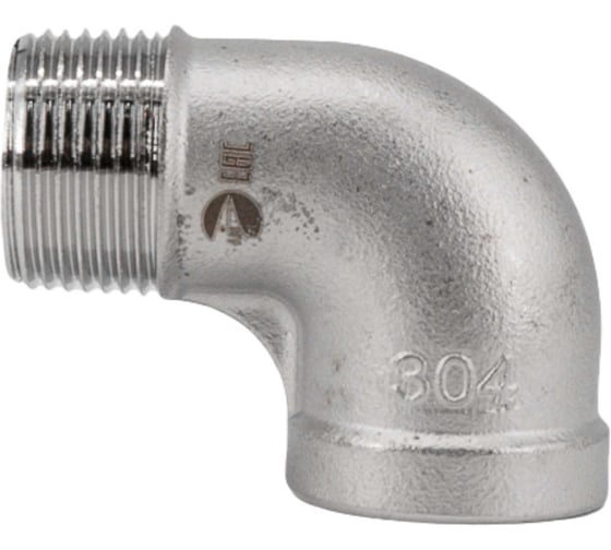 Изображение товара Отвод резьбовой NEWKEY вр/нр нержавеющий, AISI304 DN20 (3/4), (CF8), PN16 набор 2 шт NAB2-NK-FEDM20/4