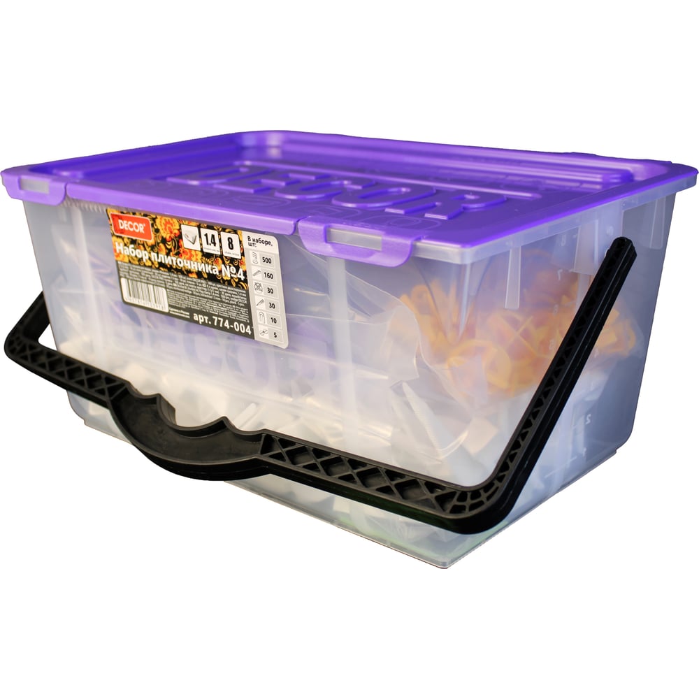 Изображение товара Набор плиточника DECOR №4 зажимы клин крестики и планка для укладки плитки