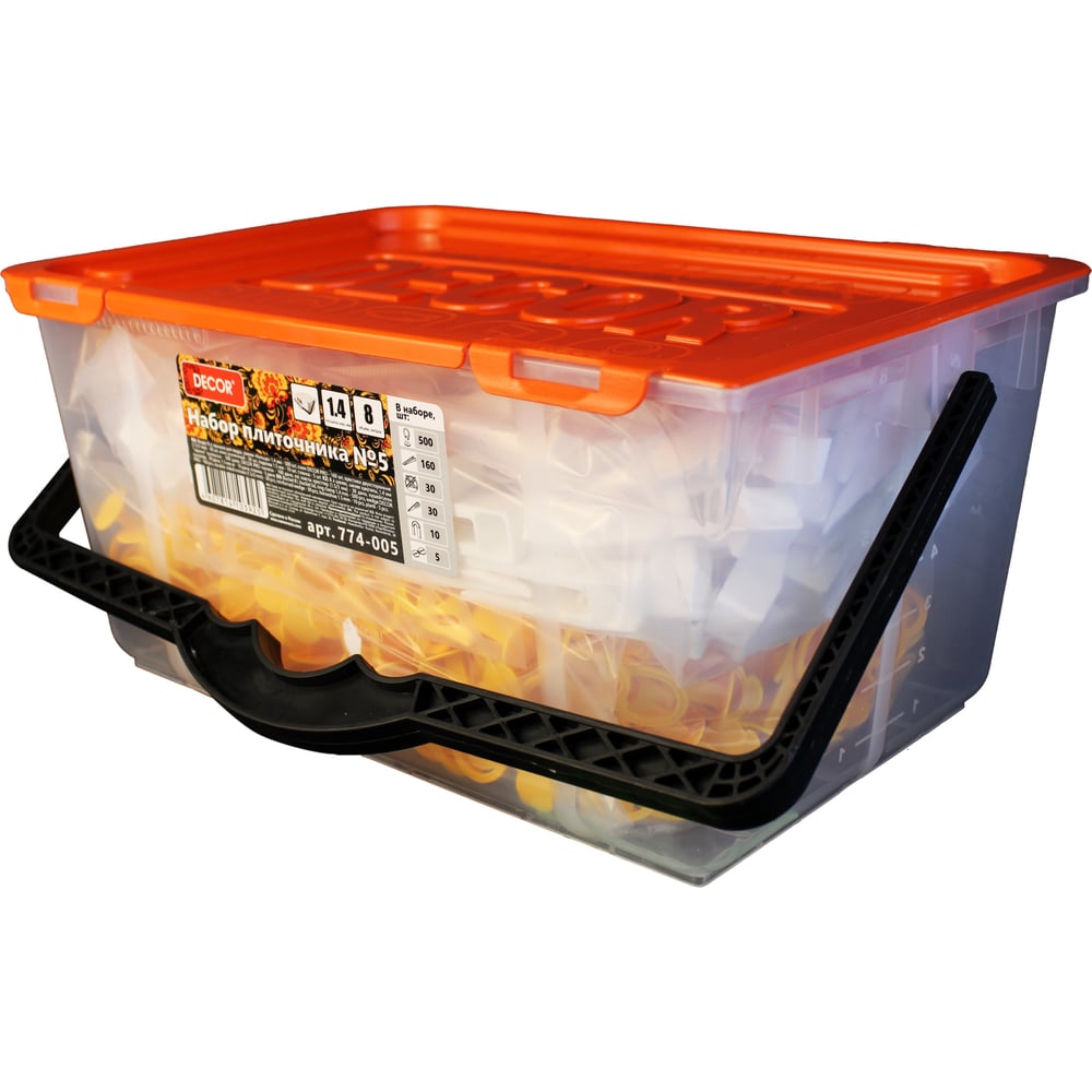 Изображение товара Набор плиточника DECOR №5: зажимы и клинья для укладки плитки