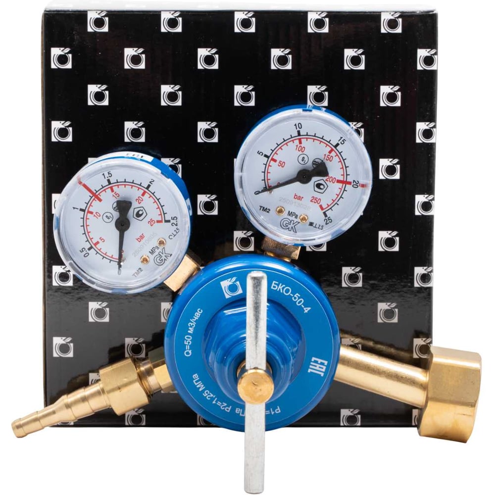 Изображение товара Редуктор кислородный Промтехкомплект БКО 50 максимальное давление 1.25 МПа