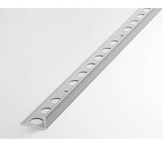 Изображение товара Профиль окантовочный L-образный алюминиевый ЛУКА 10 мм, 2,7 м, 5 шт, Серебро УТ000021235