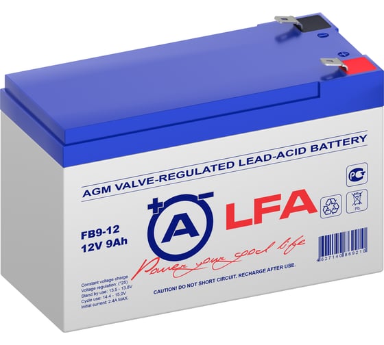Изображение товара Аккумуляторная батарея LFA FB9-12  12В 9 Ач УТ-00002613