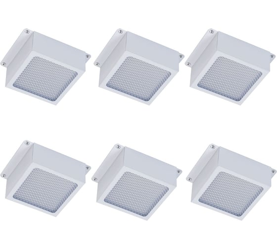 Изображение товара Универсальный офисный светодиодный светильник Ledcraft Грильято комплект 6 шт 48 Вт IP20 100x100x40 мм 6000K Призма 1619510051