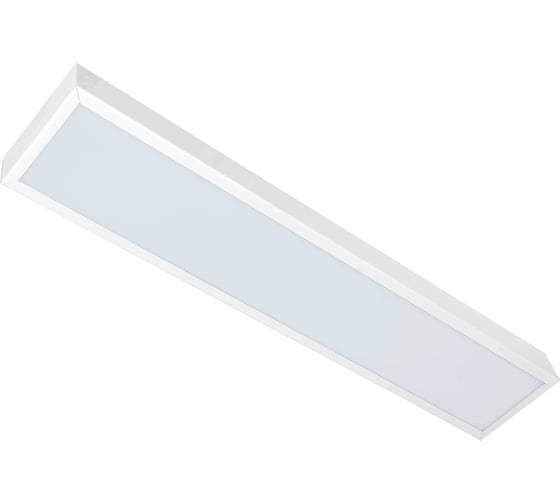 Изображение товара Универсальный офисный светодиодный светильник Ledcraft узкий 10 Вт IP20 595x110x40 мм 6000K Опал 1619510028