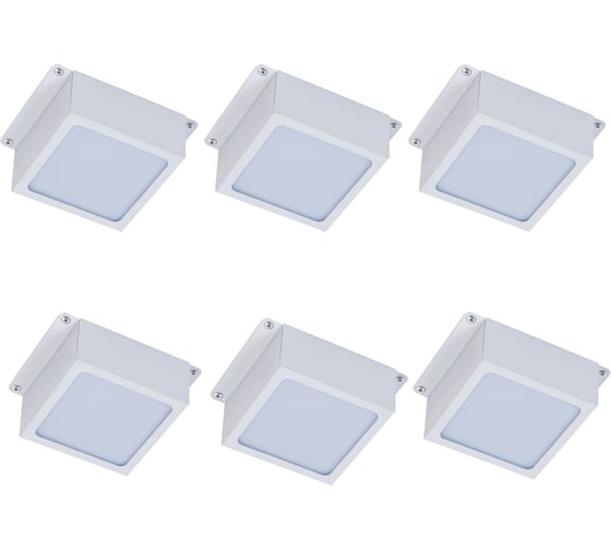 Изображение товара Универсальный офисный светодиодный светильник Ledcraft Грильято комплект 6 шт 48 Вт IP20 100x100x40 мм 6000K Опал 1619510052