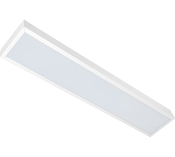 Изображение товара Универсальный офисный светодиодный светильник Ledcraft узкий 20 Вт IP20 595x110x40 мм 6000K Опал 1619510055