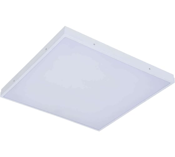 Изображение товара Универсальный офисный светодиодный светильник Ledcraft Армстронг 40 Вт IP54 595x595x48 мм 6000К Опал 1619540042