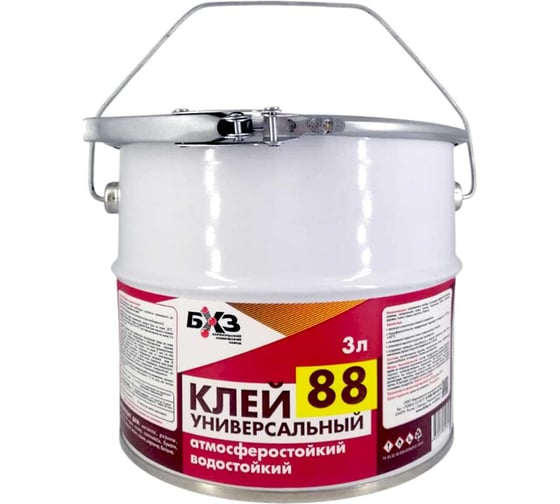 Изображение товара Клей БХЗ 88 универсальный водостойкий, 3 л 10644