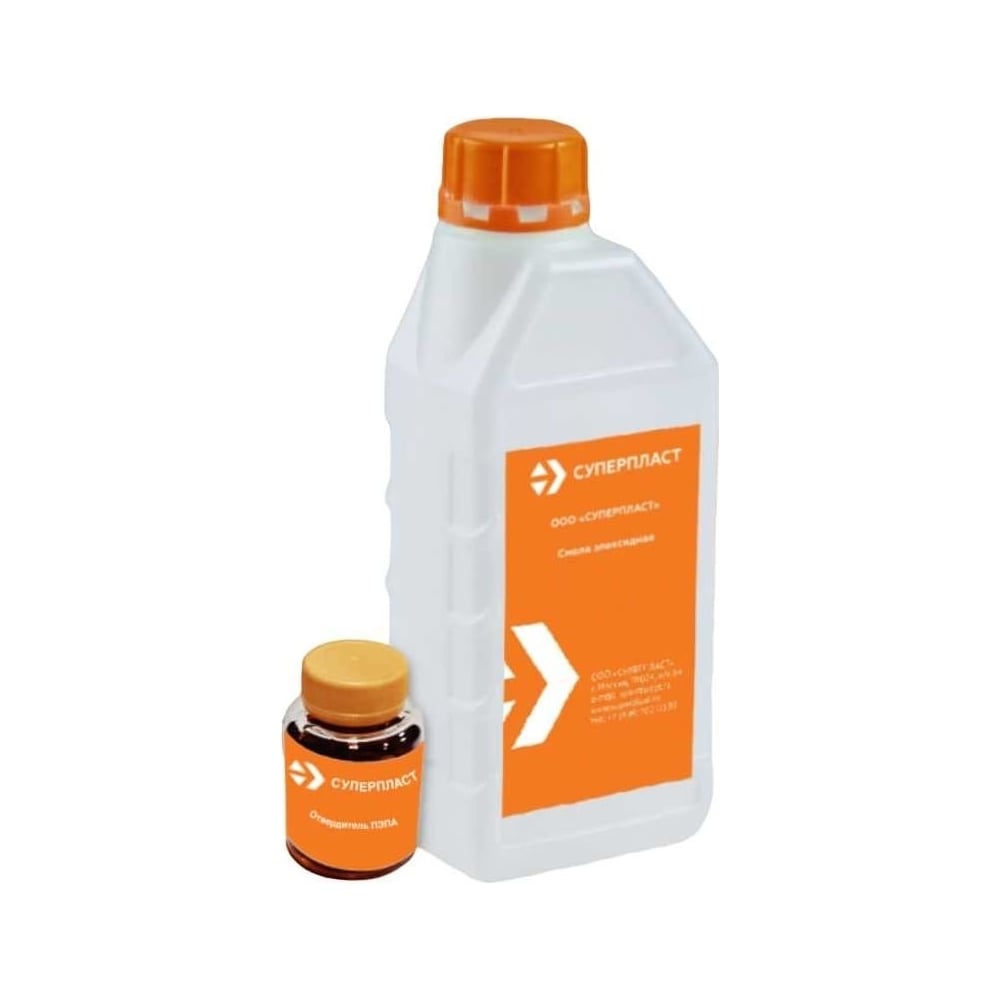 Изображение товара Смола Суперпласт ЭД-20 с отвердителем и стеклотканью для художественных работ