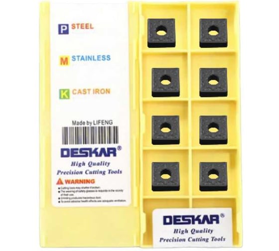 Изображение товара Пластина для точения DESKAR SNMG120412 LM LF6018S 10 шт 00-00052044