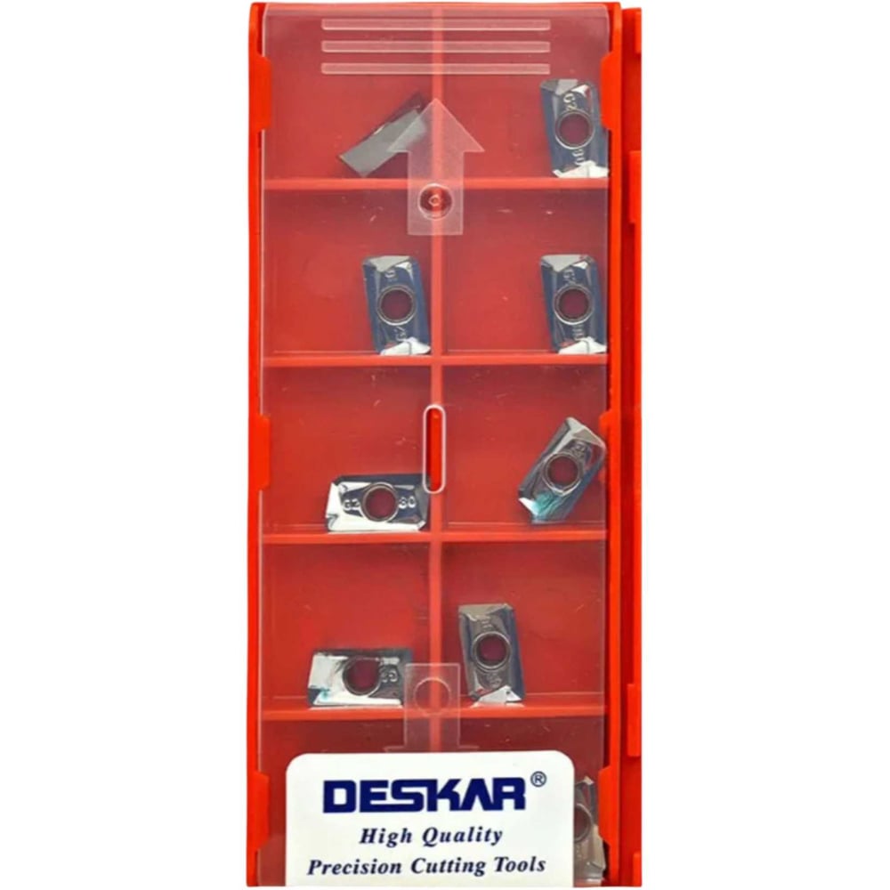 Изображение товара Пластины фрезерные DESKAR APKT1604PDFR G2 K10 10 шт монтаж для металлов