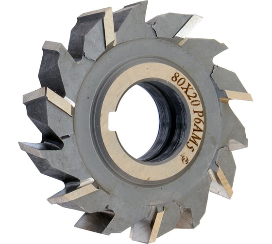Изображение товара Фреза дисковая 3-х сторонняя CNIC 80x20x27, Z=14 Р6АМ5 с разнонаправленными зубьями 69181