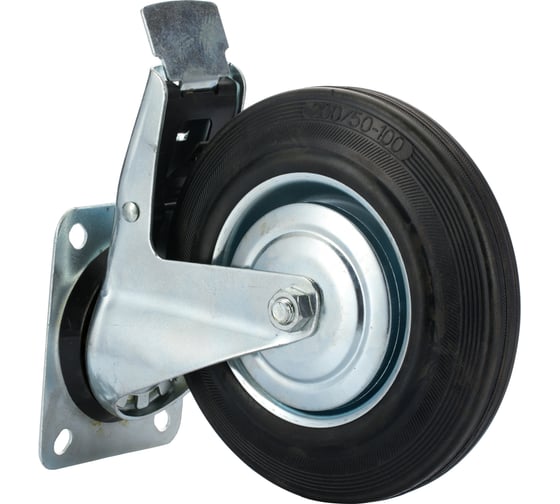 Изображение товара Колесо Caster 200 мм, промышленное поворотное с тормозом SCb80-LS