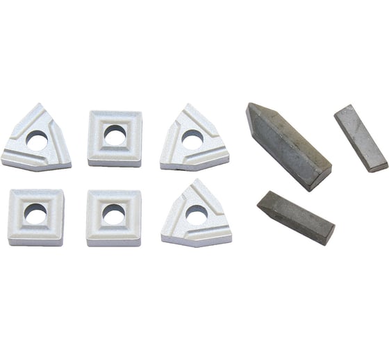 Изображение товара Набор сменных пластин CNIC из 9шт ВК8 для набора резцов 16x16мм 76158