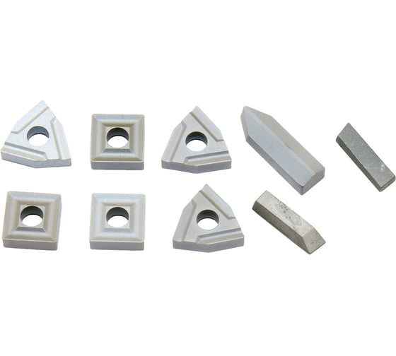 Изображение товара Набор сменных пластин CNIC из 9шт ВК8 для набора резцов 12x12мм 76157