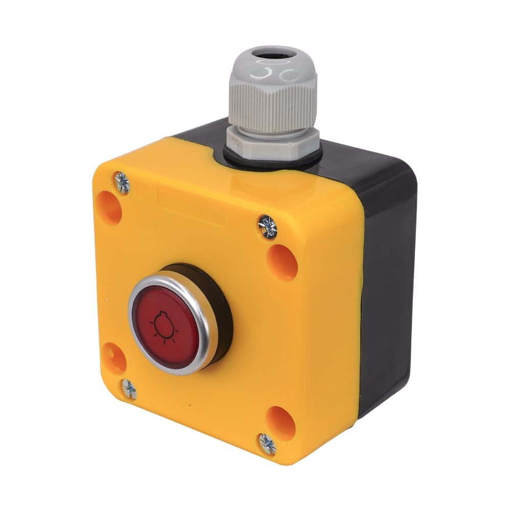 Изображение товара Пост управления Электротехник ПКУ-22-1W2B-65У1 с подсветкой 24В IP65