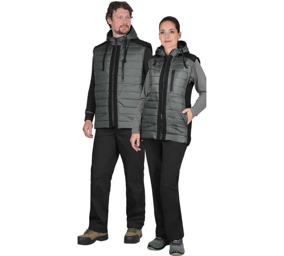 Изображение товара Жилет СИРИУС Урбан-Р серый с черным тк. Дюспо р.112-116 149846-р