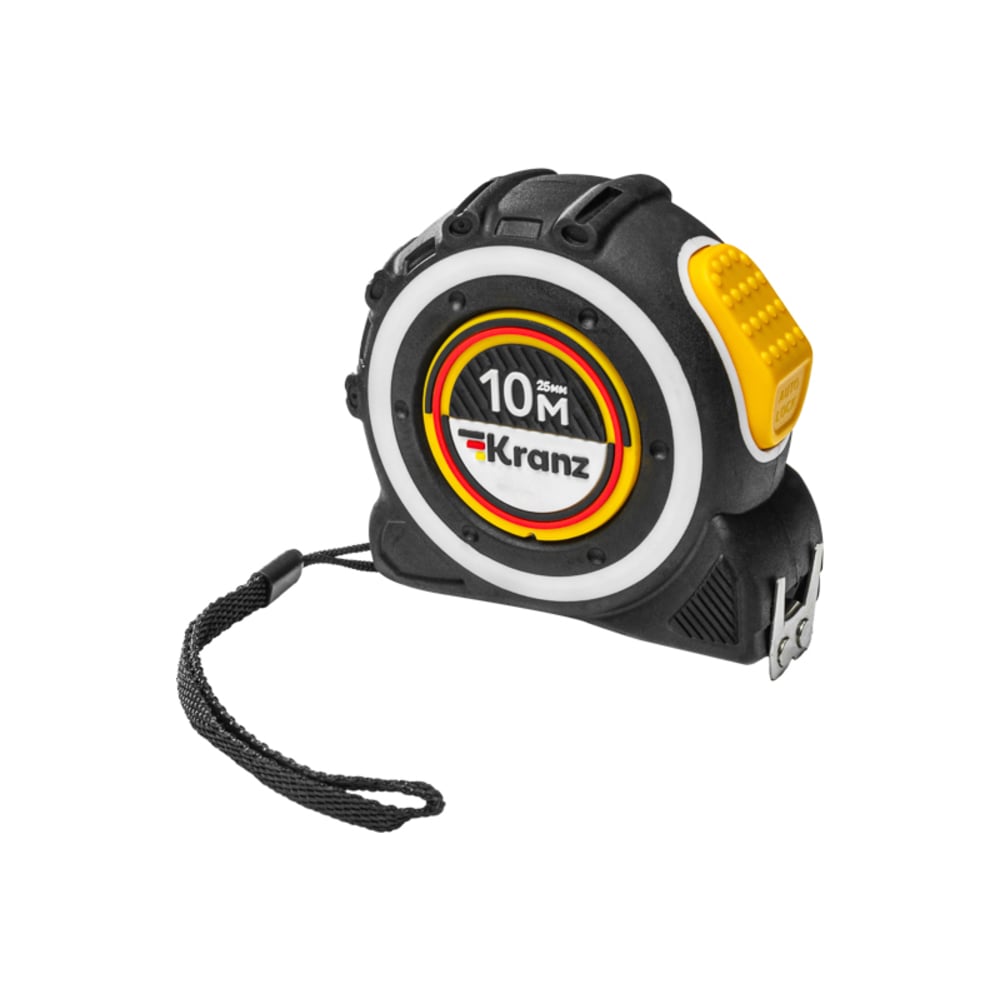 Изображение товара Рулетка KRANZ Selbstfixierung 10м x 25мм с магнитным зацепом