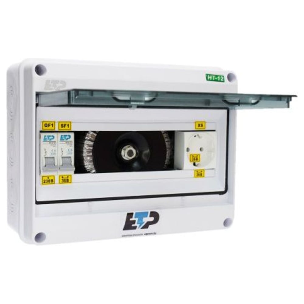 Изображение товара Ящик с понижающим трансформатором в пластиковом корпусе ЕТР ЯТП 0,25кВА 220/36В IP65 801365