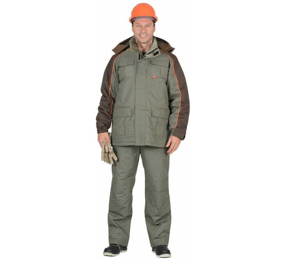 Изображение товара Костюм СИРИУС Кобальт: куртка, брюки, оливковый с темно-коричневым р. 104-108/182-188 53816