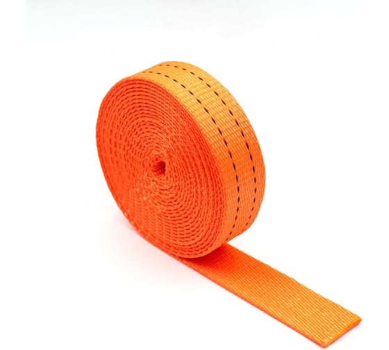 Изображение товара Лента полиэстеровая для стяжных систем Желдоруслуги 35 мм, 3т, 15м, оранжевая 033515-О