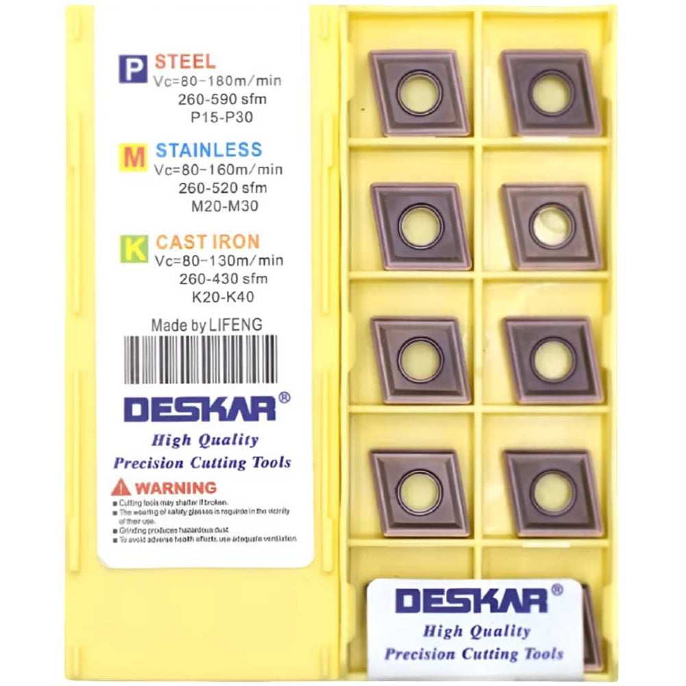 Изображение товара Пластина для точения DESKAR CNMG120408 MS LF6018S 10 шт