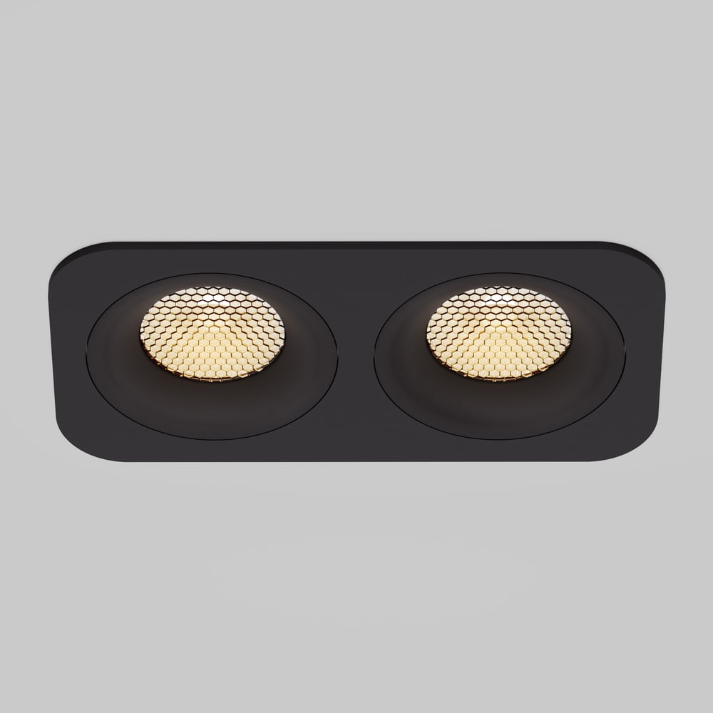 Изображение товара Светильник Elektrostandard Tetro LED 3000К встраиваемый черный