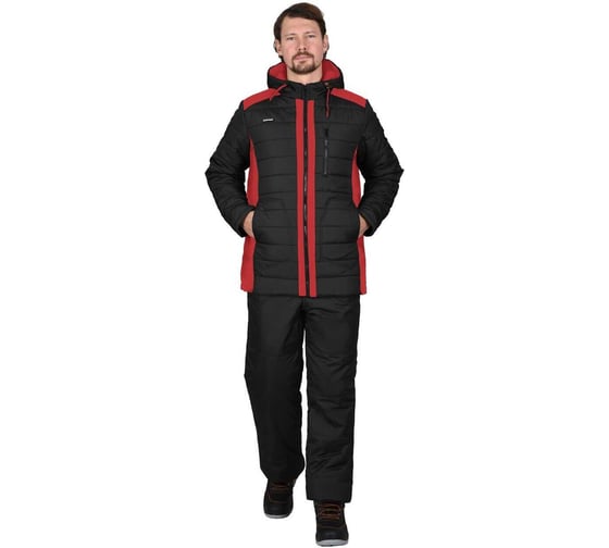 Изображение товара Куртка СИРИУС УРБАН-Р черная с красным тк.Дюспо р. 96-100/182-188 149946-р