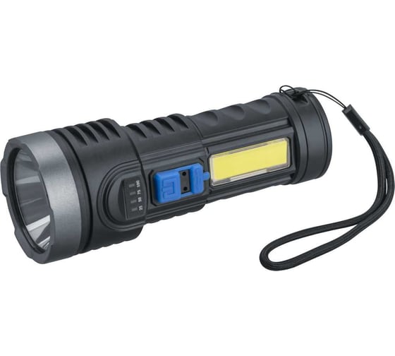Изображение товара Фонарь Navigator 95 558 NPT-CP28-ACCU пластик, 1LED, 1Вт+1СОВ, 3Вт, Li-Ion, 4Вт 95558