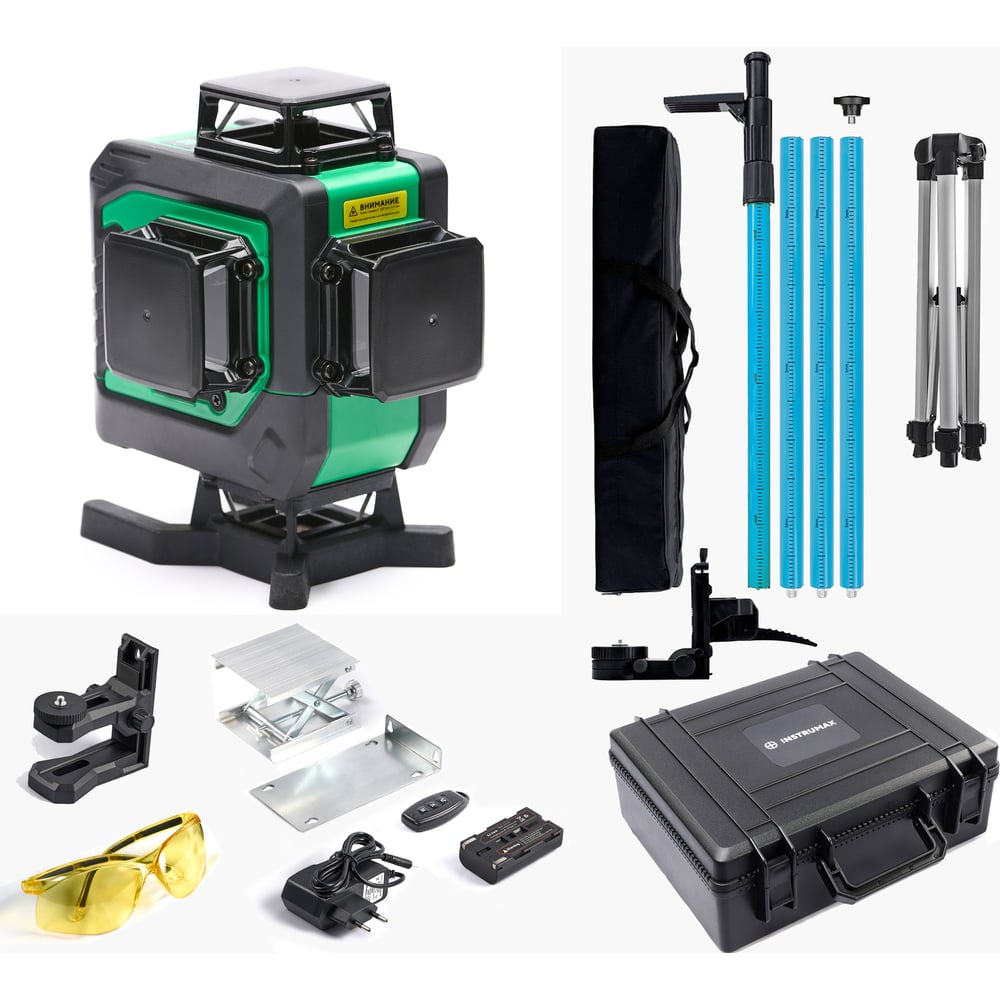 Изображение товара Профессиональный лазерный уровень INSTRUMAX GL 4-360 Master SET с штативом