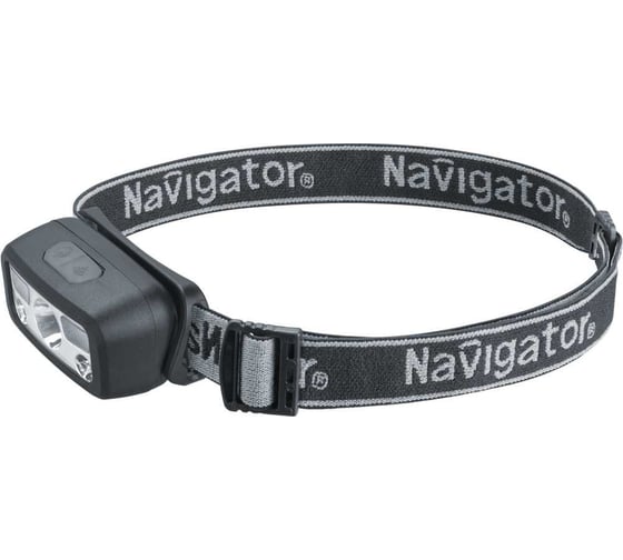 Изображение товара Фонарь Navigator 95 561 NPT-H45-ACCU налобный, 1LEDx3Вт+4SMD белых+2SMD красных, 5 режимов, Li-ion 0.4Ач 95561
