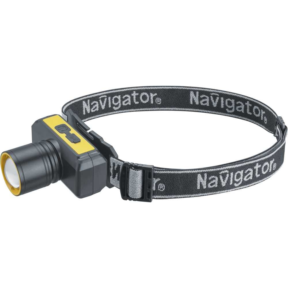 Изображение товара Налобный фонарь Navigator 95 556 NPT-H41-ACCU Водонепроницаемый 4 режима