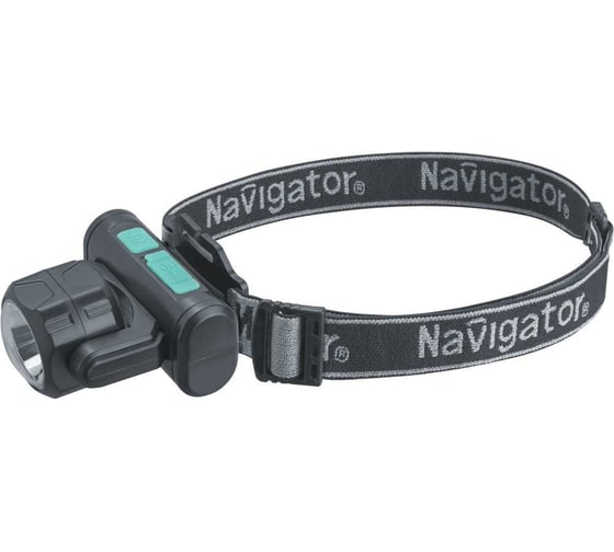 Изображение товара Фонарь Navigator 95 555 NPT-H38-ACCU налобный, 1COBx3.2Вт+1LEDx3Вт, 4режима, Li-ion1.2Ач 95555