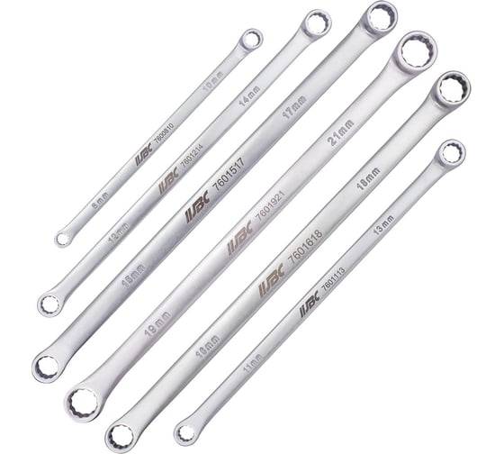 Изображение товара Ключи накидные экстра длинные JBC набор 6 предметов (8x10, 11x13, 12x14, 15x17, 16x18, 19x21мм) -50622(66134) JBC-50622(66134)