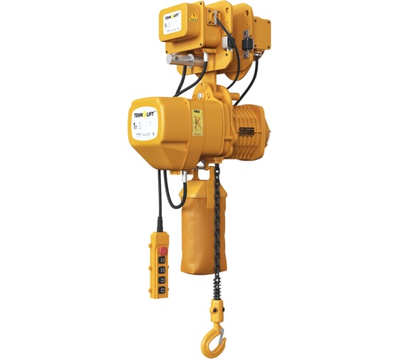 Изображение товара Электрическая цепная таль Центр Грузоподъемного Оборудования TEHNOLIFT тип TLHT - 1.2.20 Q = 2,0т H = 6 м 380 v (с эл. тележкой) 4687206398283