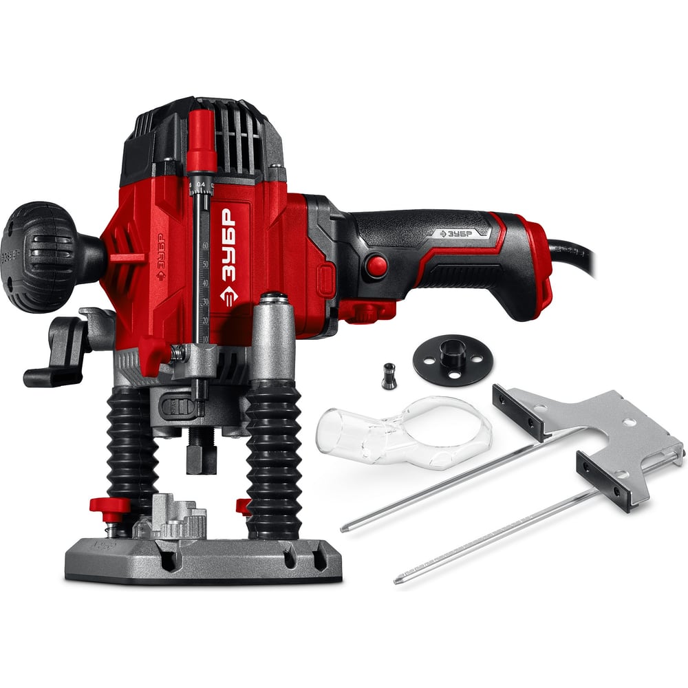 Изображение товара Универсальный фрезер ЗУБР 1200 Вт 50мм ФМР-1250 с подсветкой и пылеотсосом