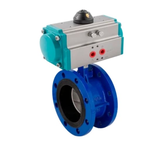 Изображение товара Затвор дисковый межфланцевый чугунный NEWKEY DN150 (4), PN10 с электрическим приводом AC220 (C-05) NK-DZi100*PEAH50