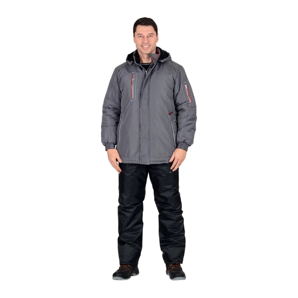 Изображение товара Зимняя мужская куртка СИРИУС АЛЕКС с утеплителем Синтепон и капюшоном