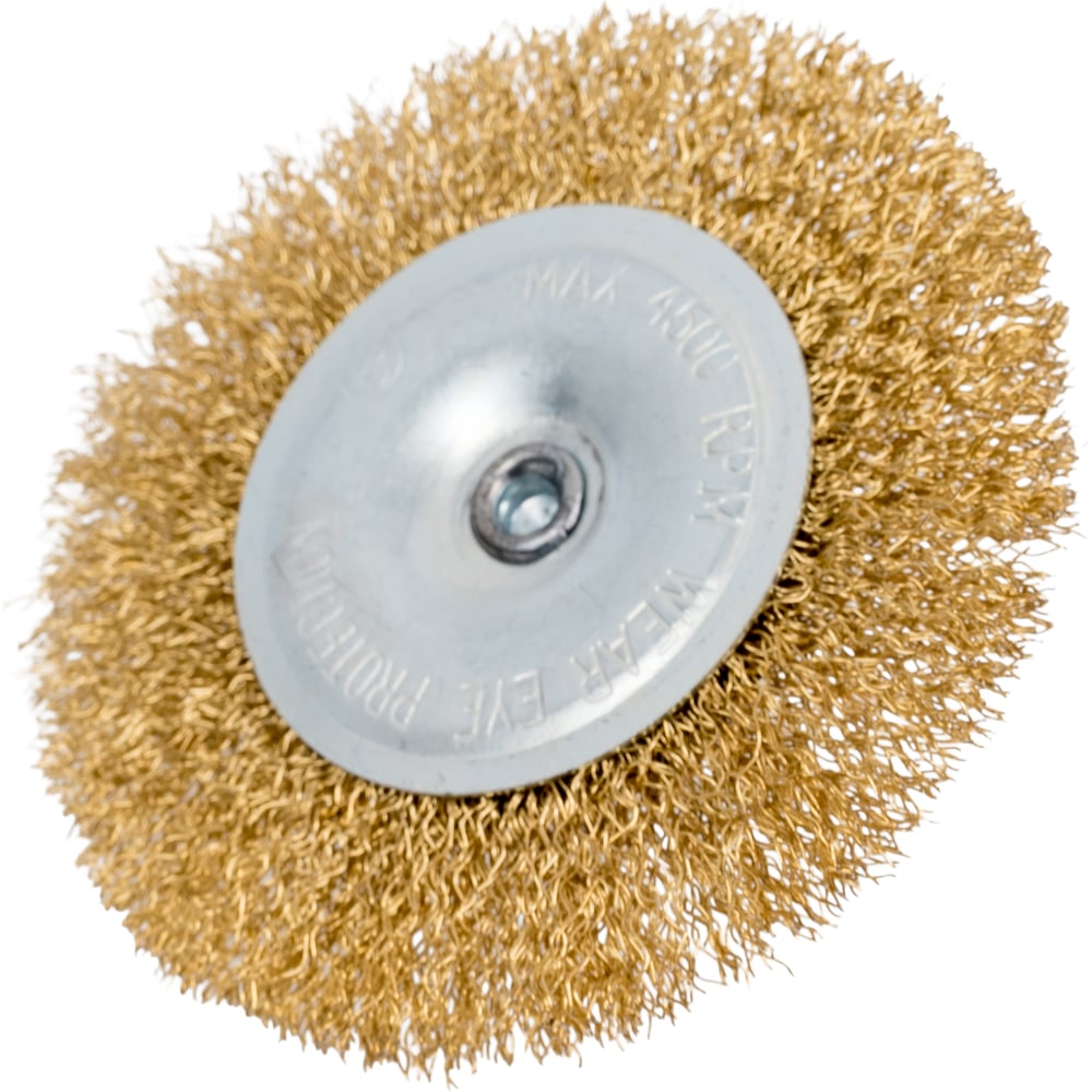Изображение товара Дисковая щетка на шпильке 100 мм для шлифовки и очистки металла