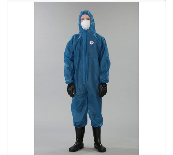 Изображение товара Комбинезон защитный одноразовый DИОН К50, цвет синий 120-124/182-188, 1 шт/упак XL120124