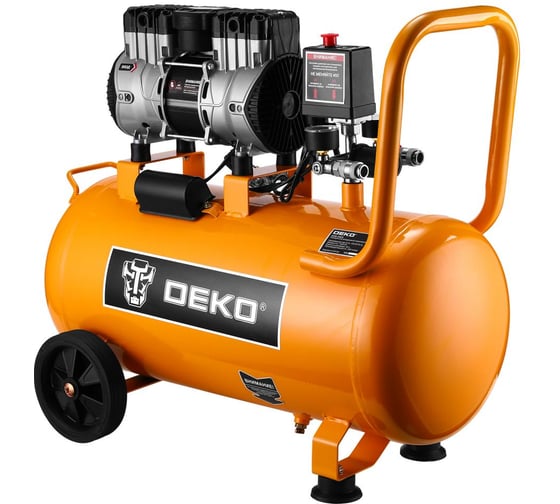 Изображение товара Компрессор воздушный DEKO поршневой, безмасляный, AC50-240/8, 50л, ресивер 083-3012
