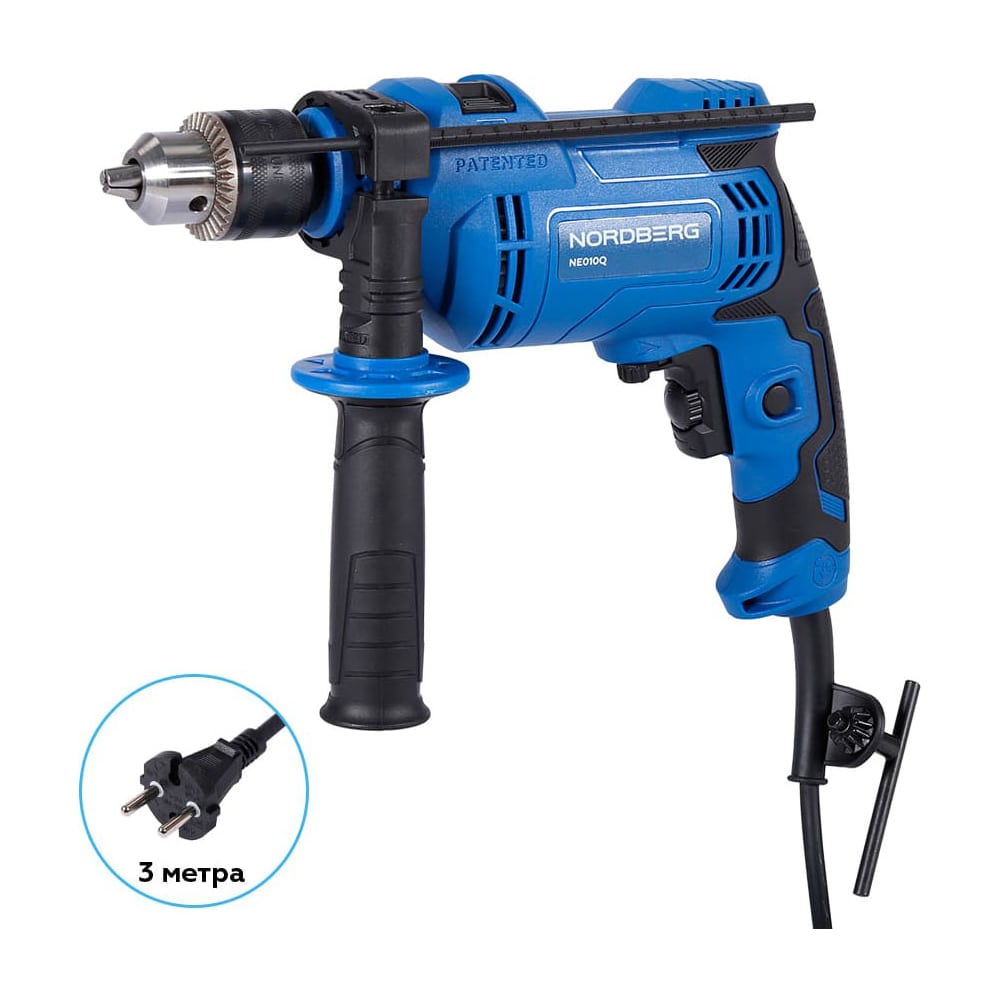 Изображение товара Дрель ударная NORDBERG NE010Q 850Вт с реверсом и функцией удара