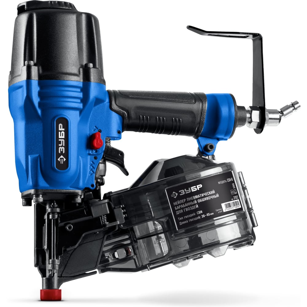 Изображение товара Пневматический гвоздезабиватель ЗУБР CSN-65 для гвоздей 38-65 мм профессиональный