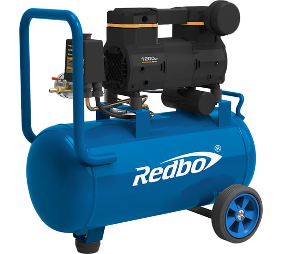 Изображение товара Компрессор безмасляный Redbo ACN-25/1200, 1.2кВт, 105л/мин, 25л, 2цил 39773