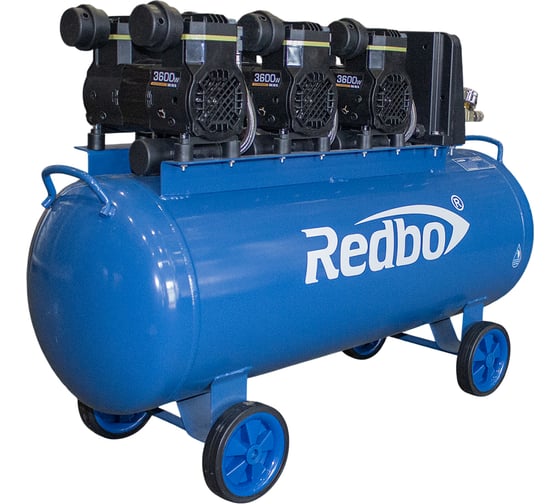 Изображение товара Компрессор безмасляный Redbo ACN-100/3600-3, 3.6кВт, 315л./мин, 100л, 6цил. 39775