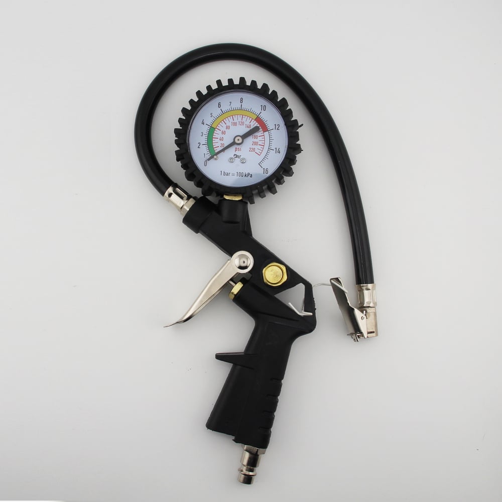 Изображение товара Пистолет для подкачки шин AIXPRO с механическим манометром до 16бар