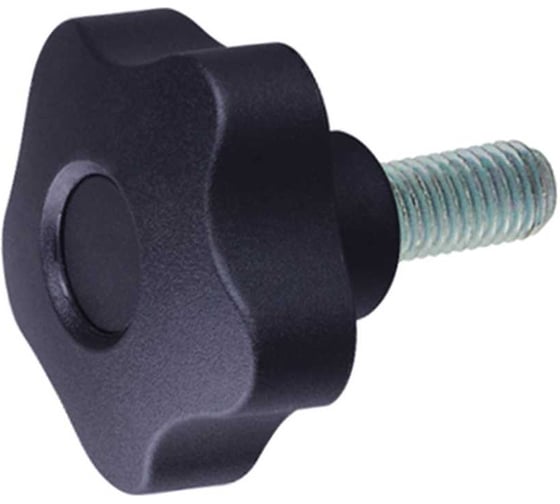 Изображение товара Комплект Алтервиа ручка пятилепестковая, с внешней резьбой, из полиамида, Арт. упаковка 4 штуки A51217.111501020.4