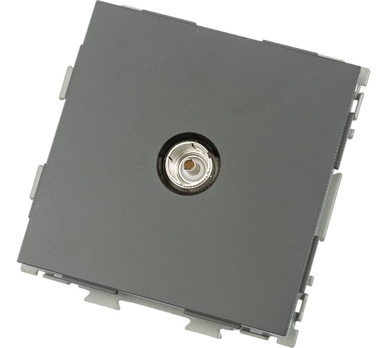 Изображение товара Телевизионная розетка CGSS черная Практика PL-W201V-BCM