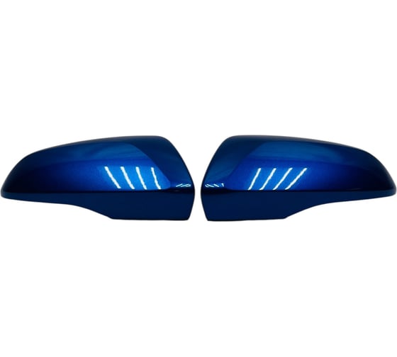 Изображение товара Накладки на зеркала ООО "ПРОГРЕССТЛТ" комплект на 2180 / MIRR / цвет Дайвинг 476 синий, облицовка корпуса зеркала комплект (правая+левая) КТОК2180ДАЙ
