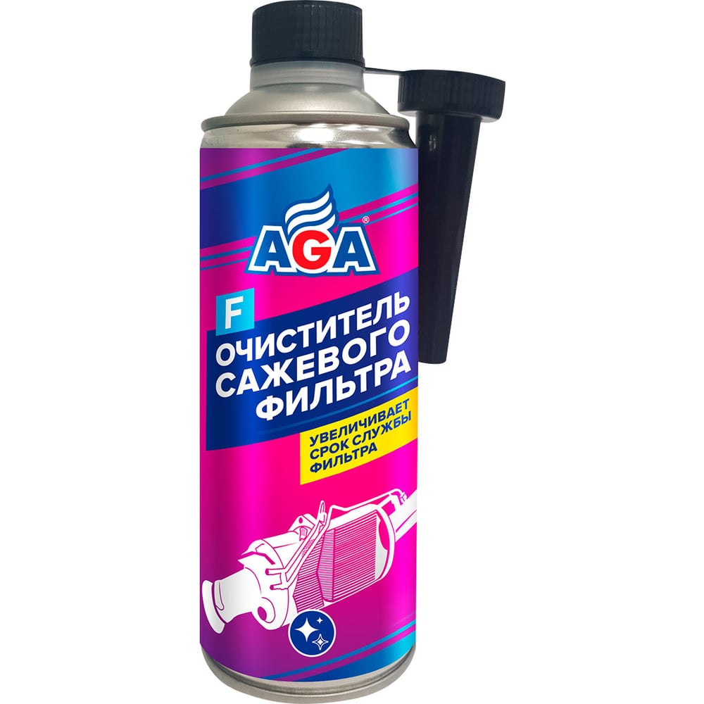 Изображение товара Очиститель сажевого фильтра AGA AGA804F жидкость 0.335 л длина 65 мм ширина 65 мм высота 190 мм